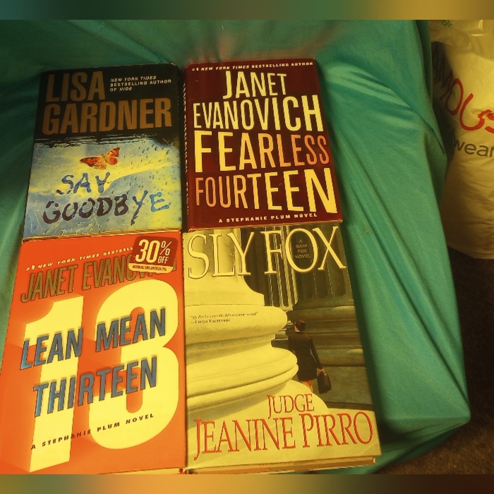 Four hardback New York best selling novels